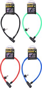 Dunlop Zapięcie rowerowe cable lock 4mm 65cm 4ass (Z0584) 4