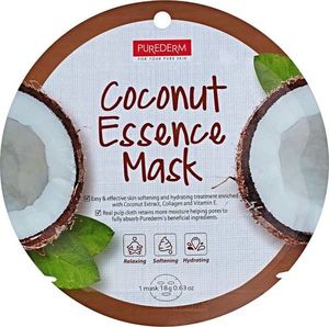 Purederm Maseczka do twarzy Coconut Essence Mask nawilżająca 18g 1