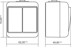 Karlik Junior Łącznik podwójny schodowy biały (WHE-7) 2
