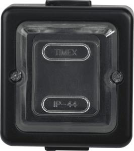 Timex LOFT łącznik schodowy IP44 czarny, czarny ogumowany klawisz (WNT-5J CZA) 1