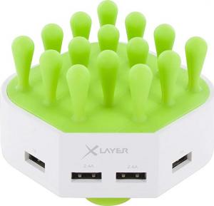 Ładowarka Xlayer Family Charger Mini 4-Port USB Biało-Szary 1