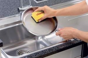 Vileda Gąbka garnkowa czarny pad 7x9,5cm 3