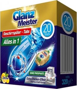 GlanzMeister Tabletki do zmywarki GlanzMeister Alles in 1 20 sztuk uniwersalny 1