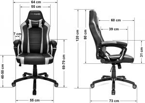 Fotel Pro-Gamer Atilla Czarno-biały 10