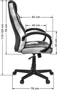 Fotel Pro-Gamer Pagani Czarno-szary 7