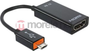 Adapter USB Delock USB HDMI, 0.15m, Czarny (65468) 1