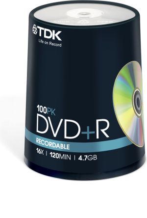 TDK DVD+R/100/Cake 4.7GB 16x 1