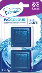 Kolorado Kostka barwiąca do spłuczki kolorado Niebieski Ocean 2x45g uniwersalny 1