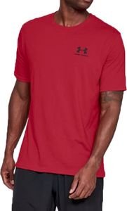 Under Armour Koszulka męska Sportstyle Left Chest SS czerwona r. XXL (1326799-600) 3