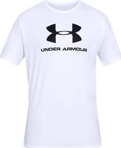 Under Armour Koszulka męska Sportstyle Logo Tee biała r. XL (1329590-100) 1
