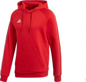 Adidas Bluza piłkarska Core 18 Y Hoody czerwona r. S (CV3337) 1