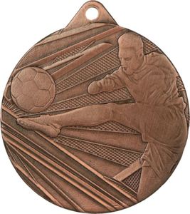 Tryumf Medal 50mm stalowy brązowy piłka nożna ME001/B 1