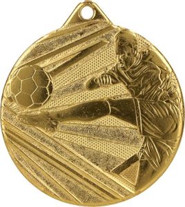 Tryumf Medal 50mm stalowy złoty piłka nożna ME001/G 1