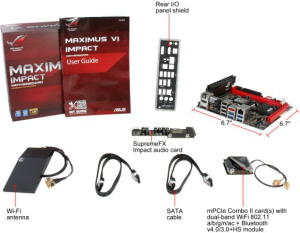 Płyta główna Asus MAXIMUS VI IMPACT Z87 (Z87/PCIe3.0/WF/BT/s.1150/mITX) 9