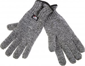 Eiger Knitted Glove w/Zipper Melange Black/Grey XL (47840) 1
