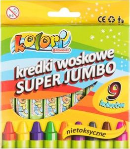 Penmate Kredki woskowe Super Jumbo 9 kolorów PENMATE 1