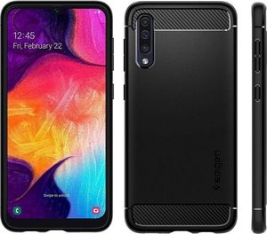 Spigen Etui Rugged Armor Galaxy A50 czarne Matte 2