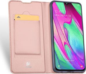 Dux Ducis Etui skin leather Galaxy A40 różowe 5