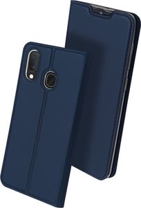 Dux Ducis Etui skin leather Galaxy A40 granatowe 2