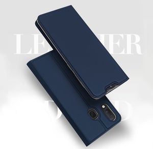 Dux Ducis Etui skin leather Galaxy A40 granatowe 6