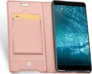 Dux Ducis Etui portfel Dux Ducis skin leather HUAWEI HONOR VIEW 20 jasnoróżowe uniwersalny 4
