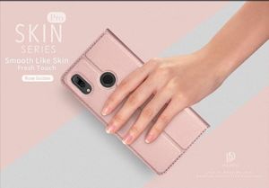 Dux Ducis Skin Leather HUAWEI P SMART 2019 jasno różowe uniwersalny 6