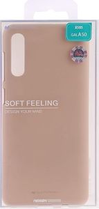 Mercury Goospery Etui Soft Jelly SAMSUNG GALAXY A50 piaskowe uniwersalny 4