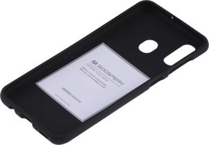 Mercury Goospery Etui Soft Jelly SAMSUNG GALAXY A40 czarne uniwersalny 3