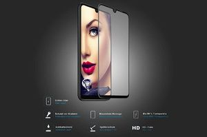 Szkło hartowane 5D XIAOMI REDMI 7 czarne Full Glue uniwersalny 2