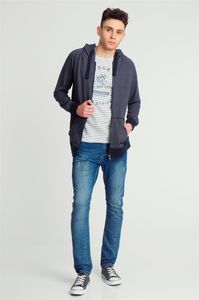 Sky Rebel Bluza męska z kapturem rozpinana granatowa r. S 4