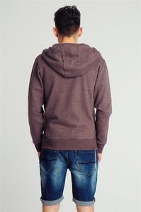 Urban Surface Bluza męska z kapturem rozpinana brązowa r. XXL 3