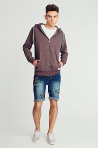 Urban Surface Bluza męska z kapturem rozpinana brązowa r. XXL 6