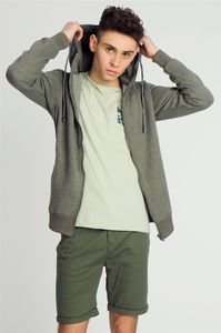 Urban Surface Bluza męska z kapturem rozpinana khaki r. S 1