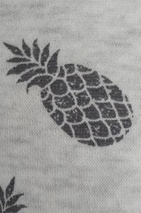 Stitch & Soul Bluza z kapturem damska w ananasy szara Stitch&Soul L 6