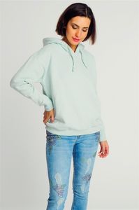 Sublevel Bluza z kapturem damska pastelowy zielony Sublevel M 1