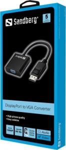 Adapter AV Sandberg DisplayPort - D-Sub (VGA) czarny (50843) 2