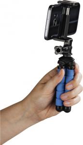Selfie stick Hama Mini statyw Flex 2w1 Czarno-niebieski 4