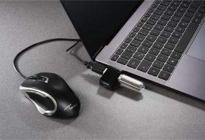 HUB USB Hama 3x USB-A 3.0 (001357520000) 5