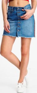 Sublevel Spódnica mini jeansowa z lampasami Sublevel L 1
