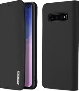 Dux Ducis Wish skórzane etui pokrowiec ze skóry naturalnej Samsung Galaxy S10 czarny uniwersalny 1