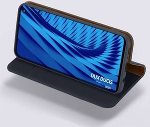 Dux Ducis Wish skórzane etui pokrowiec ze skóry naturalnej Samsung Galaxy S10 czarny uniwersalny 12