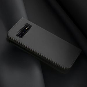 Dux Ducis Wish skórzane etui pokrowiec ze skóry naturalnej Samsung Galaxy S10 czarny uniwersalny 3