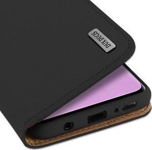 Dux Ducis Wish skórzane etui pokrowiec ze skóry naturalnej Samsung Galaxy S10 czarny uniwersalny 4