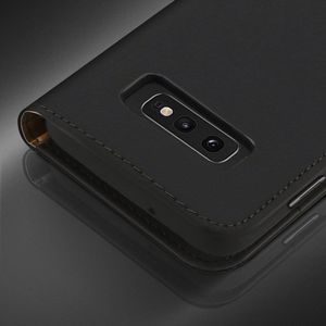 Dux Ducis Wish skórzane etui pokrowiec ze skóry naturalnej Samsung Galaxy S10e czarny uniwersalny 11