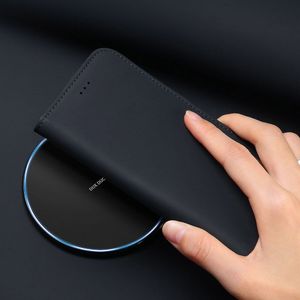 Dux Ducis Wish skórzane etui pokrowiec ze skóry naturalnej Samsung Galaxy S10e czarny uniwersalny 13