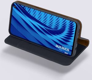 Dux Ducis Wish skórzane etui pokrowiec ze skóry naturalnej Samsung Galaxy S10 Plus czarny uniwersalny 12