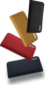 Dux Ducis Wish skórzane etui pokrowiec ze skóry naturalnej Samsung Galaxy S10 Plus czarny uniwersalny 14