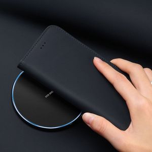 Dux Ducis Wish skórzane etui pokrowiec ze skóry naturalnej Samsung Galaxy S10 czerwony uniwersalny 13