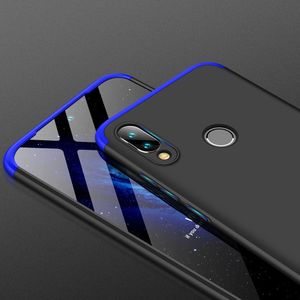 GKK GKK 360 Protection Case etui na całą obudowę przód + tył Xiaomi Redmi Note 7 czarno-niebieski uniwersalny 6