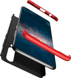 GKK 360 Protection Case etui na całą obudowę przód + tył Huawei P30 czarno-czerwony uniwersalny 6